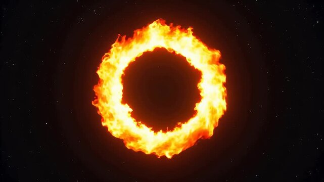 Ring of fire in space