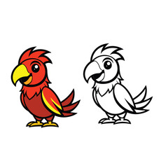 make me a wonderful parrot vector 