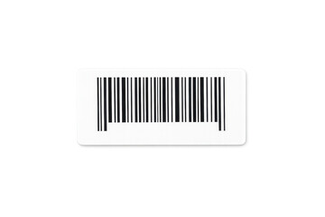Barcode label identifying product for retail scanning
