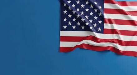 Fototapeta premium Celebrating flag day the iconic american flag waving proudly on united states patriotic day