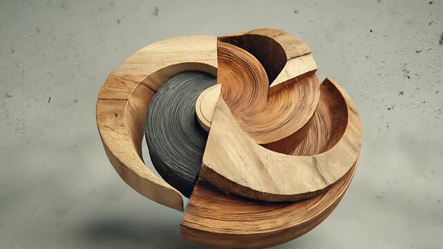 Dual Material Spiral Disk Illustrating Strategic Portfolio Diversification and Asset Rebalancing.