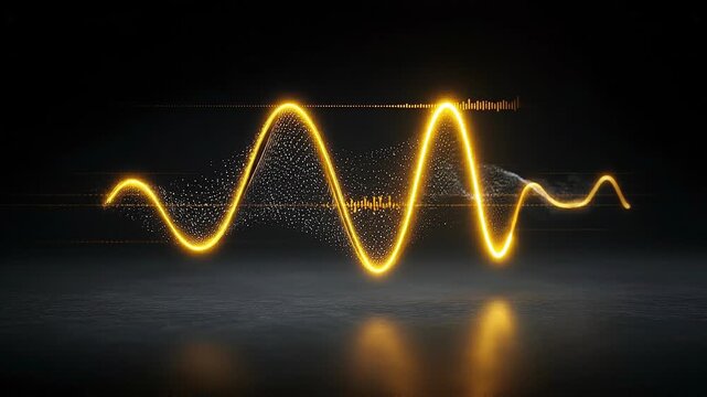 Golden Oscillating Divergence Wave Representing Signal Decoupling and Momentum Imbalance in Financial Markets.