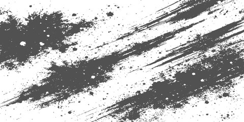 Obraz premium Abstract Black Grunge Paint Splatter and Brush Stroke Background Texture