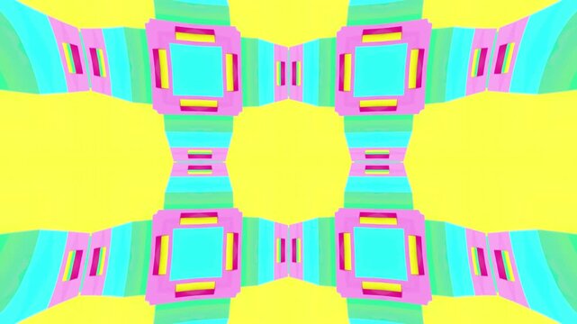 Abstract 3D Mandala Mosaic: A Stunning Kaleidoscope of Geometric Patterns. Experience a hypnotic visual journey filled with vibrant and ornamental 3D designs