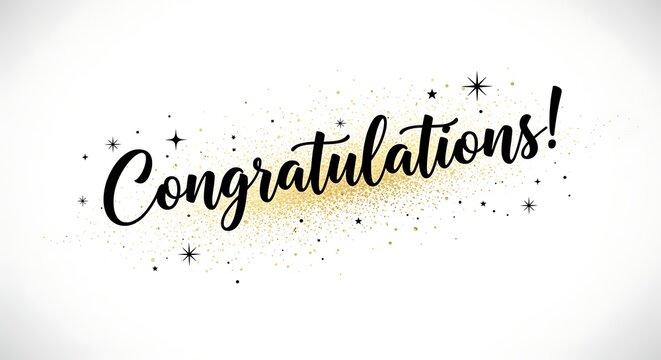 A bright and festive digital greeting card with congratulations message