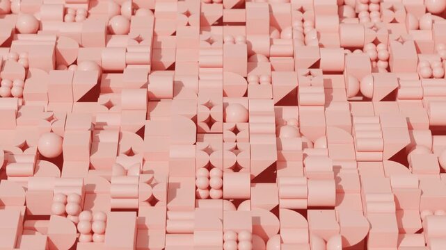 Abstract 3D motion background showcasing symmetrical geometry, soft monochrome gradients, and polished contemporary movement for premium digital and design use