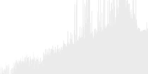 Naklejka premium Abstract white financial bar graph on light background showing upward trend, business growth and data growth