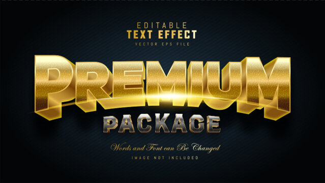 Premium Package Text Effect