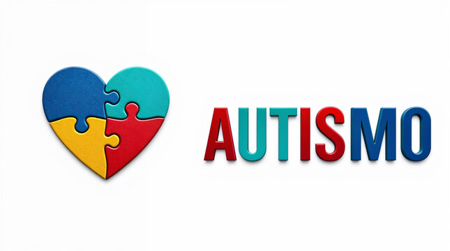 World Autism Awareness Day Puzzle 3D Bagde Logo Symbol, isolated Template Design