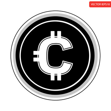 Central African CFA Franc Coin Illustration.