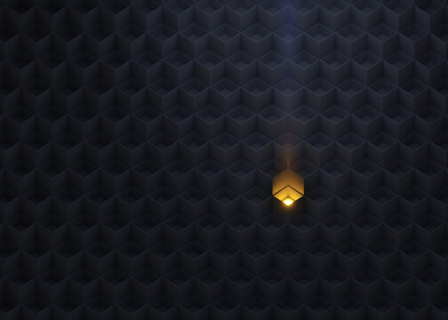 A Bright, Solitary Light In The Dark.