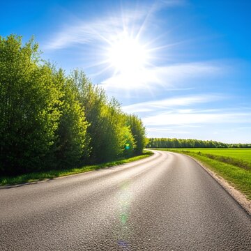 country road in the countryside