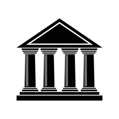 Obraz premium Classical Architecture - Iconic Building with Columns.