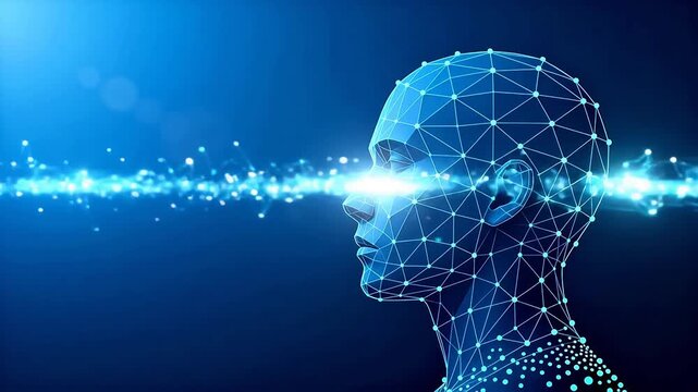 Digital human head with network connections
