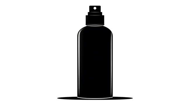 A stylish black spray bottle on a neutral surface