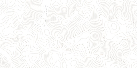 Fototapeta premium Topographic map patterns, topography line map. seamless cartography ware frame area contour topo grid map.Geographic contour map. Abstract outline grid, vector illustration. 