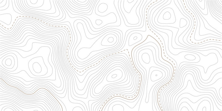 Geographic abstract pattern. The topo contour or wallpaper.Mountain trail terrain or path. Vector illustration. Modern design with White background with topographic wavy pattern design.