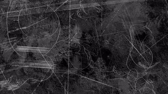 Abstract Dark Grunge Texture Background with Scratches and Lines.