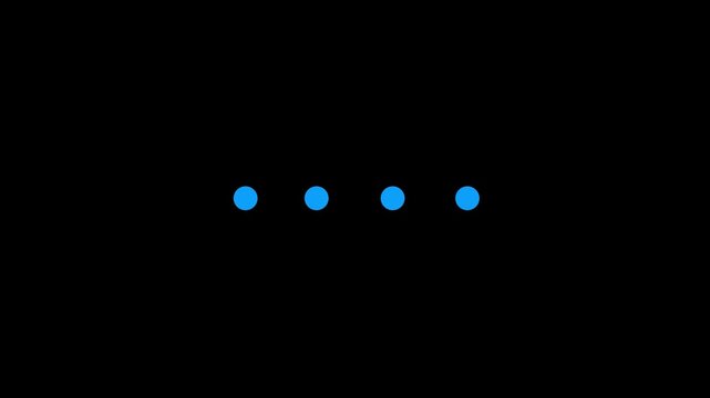 Website loader animation. Colorful loading progress icon animation for web design on black background. 4k video	