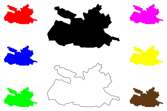 Mbeya city (United Republic of Tanzania) map vector illustration, scribble sketch Mbeya map