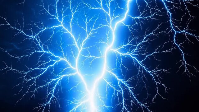 Blue lightning bolt patterns