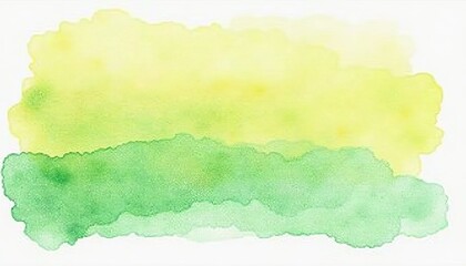 Fototapeta premium Abstract watercolor background featuring colorful paint clouds on torn grunge paper texture with a ripped yellow edge frame vector illustration