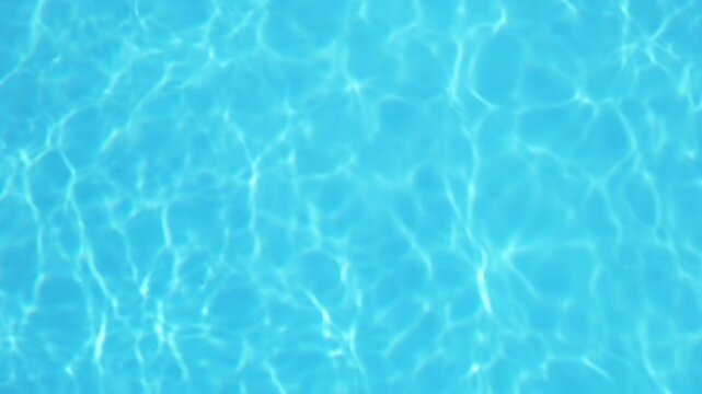 excitement on the surface of the pool water, top view, slow motion
