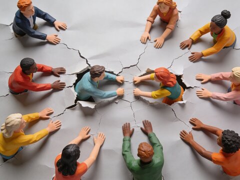 Diversity and Inclusion Concept Breaking Barriers Together
