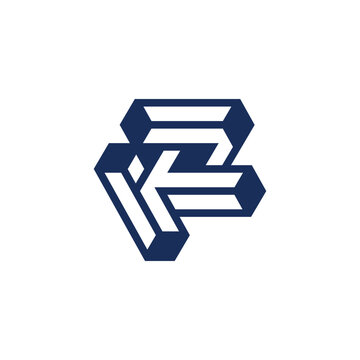 Clean and Creative ZK KZ Initials Monogram Logo Design