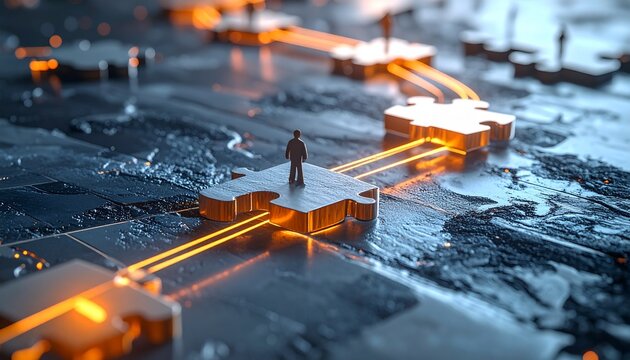 Navigating the Digital Landscape - A Journey Through Interconnected Puzzles.