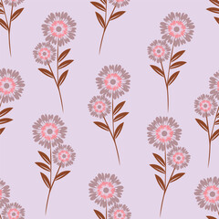 Cute pattern in small flower. Small colorful flowers. White background. Ditsy floral background. The elegant the template for fashion prints. - Vector © Faiz