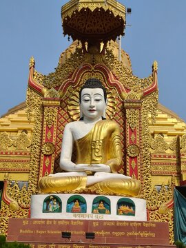 Lord Budha in pagoda temple in thane