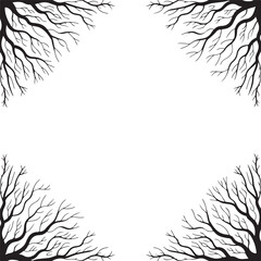 Obraz premium Halloween Scary Frame Border