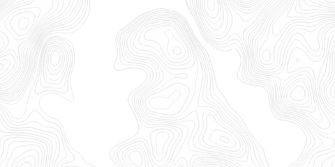 Topographic seamless map pattern with contour lines. Abstract geographic elevation design, lines sea map modern white background. © coal digger