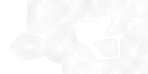 Topographic seamless map pattern with contour lines. Abstract geographic elevation design, lines sea map modern white background. © coal digger