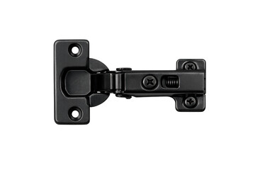 Black cabinet concealed hinge with screws and spring