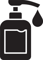 Obraz premium Lotion Soap Dispenser Vector Icon