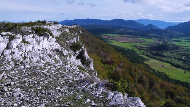 Winter landscapes in the Valderejo Natural Park in the municipality of Valdegovia in the province of &Aacute;lava. Basque Country. Spain. Europe