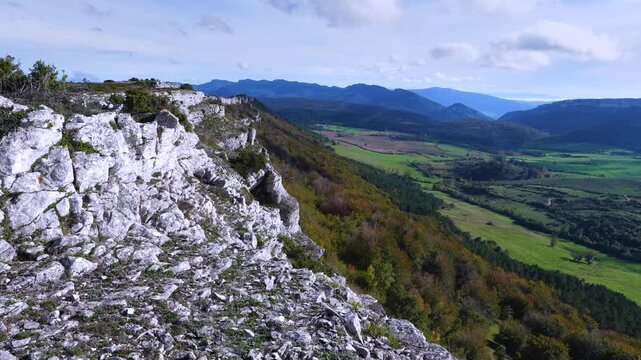 Winter landscapes in the Valderejo Natural Park in the municipality of Valdegovia in the province of &Aacute;lava. Basque Country. Spain. Europe