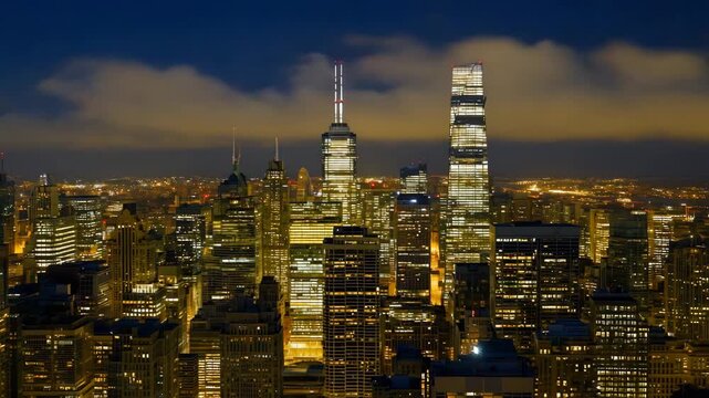 NYC Timelapse 4K: Fast Clouds, City Lights