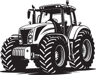 Modern traktor vector symbol © Masud