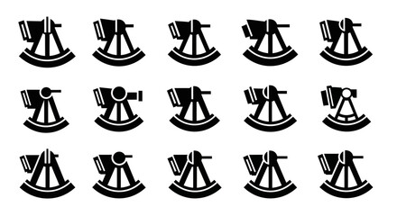 Collection of Various Scientific Telescope Icons in a Grid Layout © John