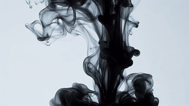 Abstract swirling ink patterns