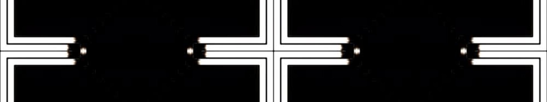 Monochrome Tech Cross Pulse Panorama Seamless VJ DJ Loop