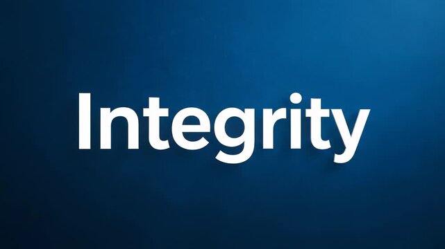 White 3D text "Shared Values" on textured dark blue backdrop