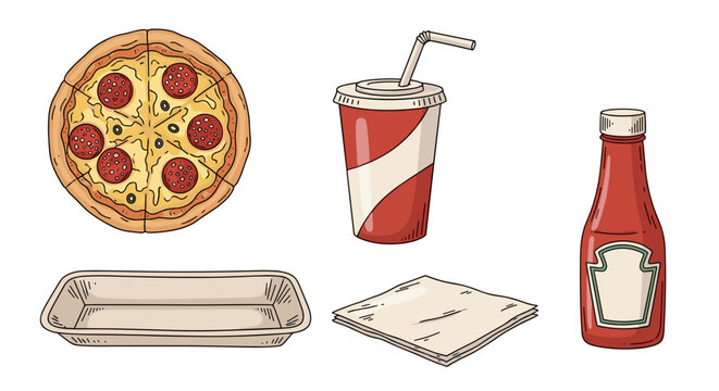 A peaceful man sleeps soundly with a sleep cap, surrounded by a pillow, coffee cup, blanket, and oil lamp, depicting rest.