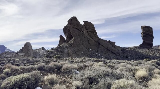 Roques de Garcia Rock Formations Teide National Park Tenerife Winter
