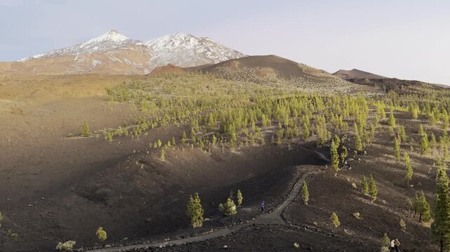 Pico de Teide at Sunset Teide National Park Tenerife Winter
