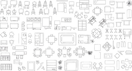 Obraz premium Isolated on transparent background architectural blueprint fragments