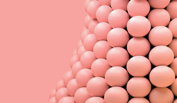 Abstract pink capsules background illustration